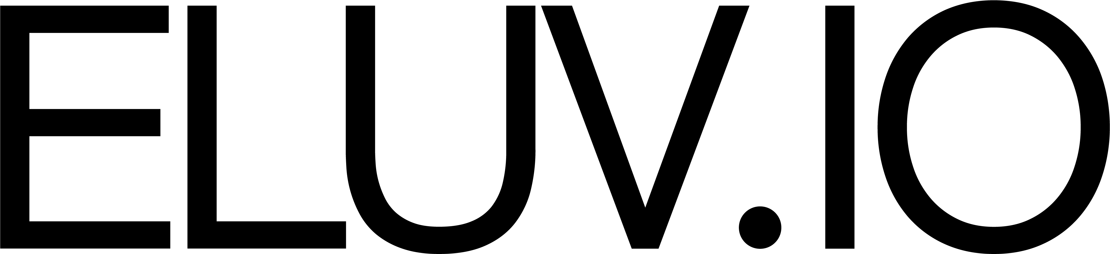 ELUV.IO text logo black